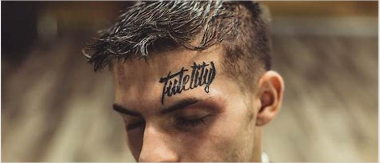 Face tattoos for men